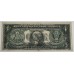 UNITED STATES OF AMERICA 1977 . ONE 1 DOLLAR BANKNOTE . ERROR . WET INK TRANSFER